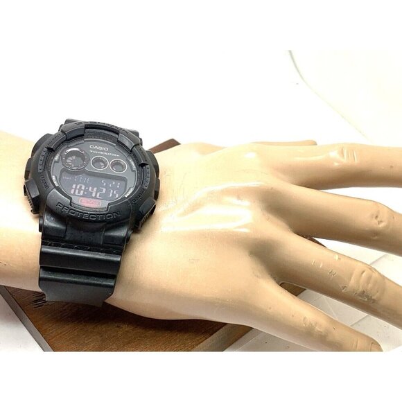 Casio Men's Watch G-Shock GD120CMB Quartz Black Resin Quartz Digital 3427 - Picture 4 of 14